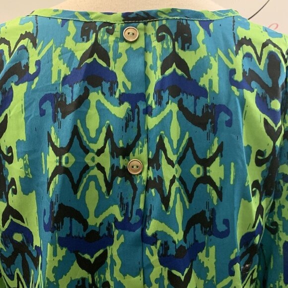 PEACHES N CREAM. Size Small. Button Back 3/4 Sleeve Lightweight Top. B48 - Picture 6 of 7